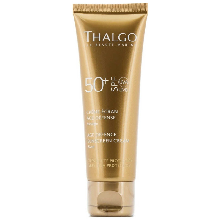 Антивозрастной Солнцезащитный Крем для Лица Thalgo Age Defence Sunscreen Cream SPF 50+