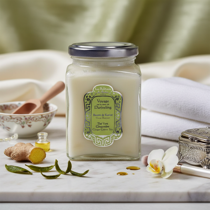 Масло Карите с Зеленым Чаем и Имбирем La Sultane de Saba Voyage Darjeeling Shea Butter Ginger Green Tea
