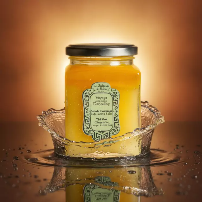 Солевой Скраб для Тела «Зеленый Чай с Имбирем» La Sultane de Saba Voyage Darjeeling Exfoliating Salts Ginger Green Tea