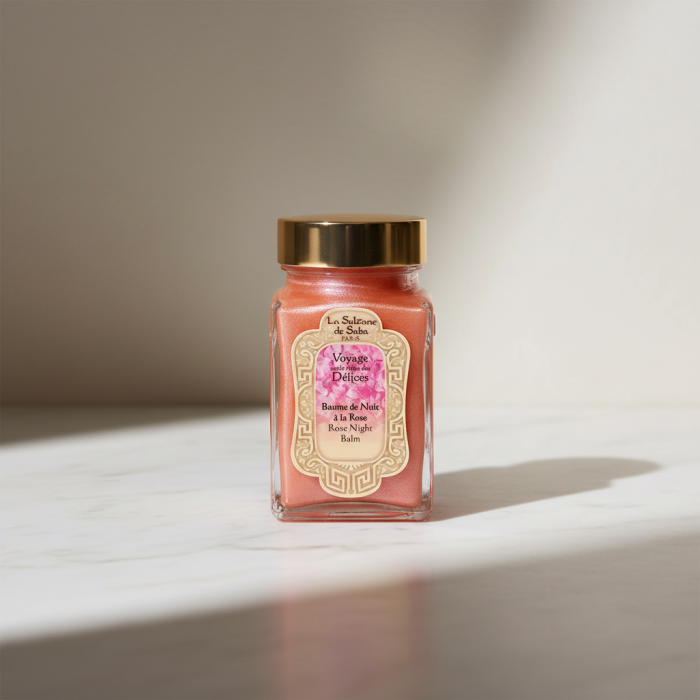 Ночной Бальзам для Лица с Розой La Sultane de Saba Voyage Délices Rose Night Balm