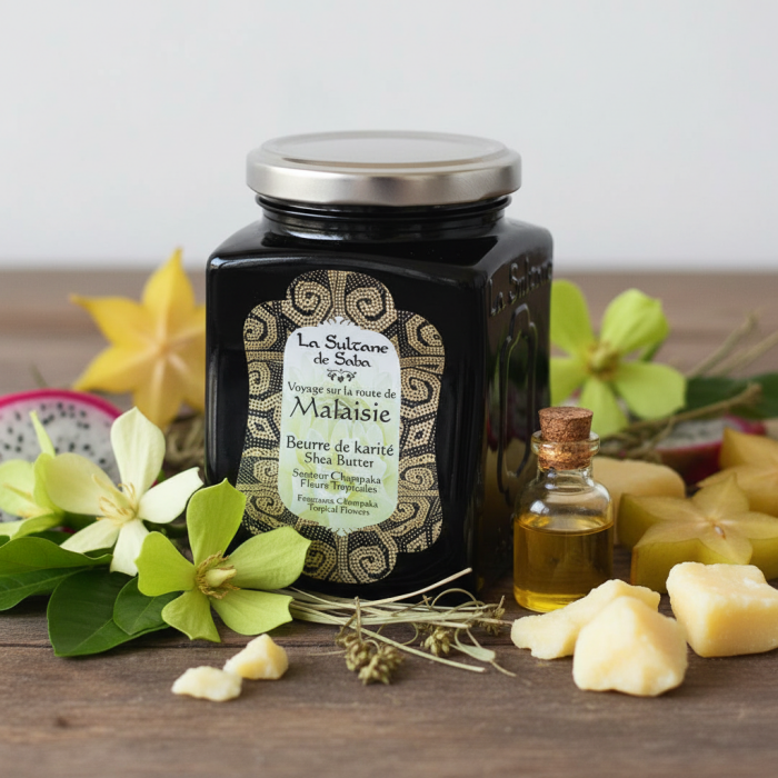 Масло Карите «Малайзия» La Sultane de Saba Voyage Malaisie Shea Butter Champaka - Tropical Flowers 