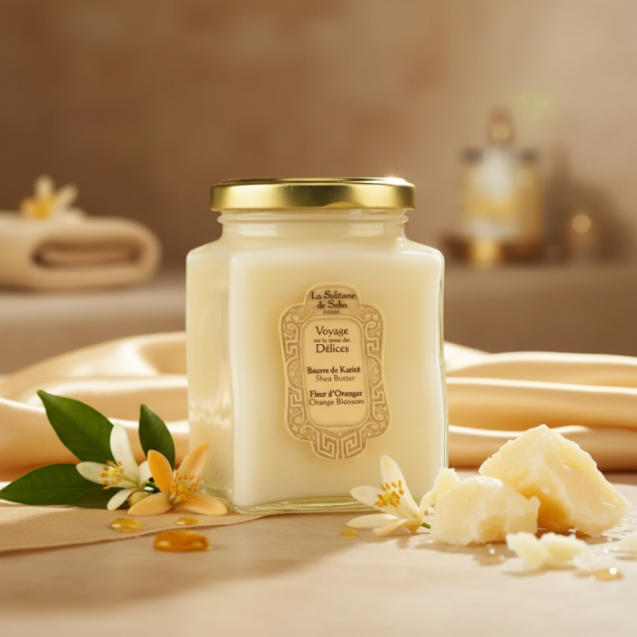 Масло Карите «Цветы Апельсина» La Sultane de Saba Voyage Délices Shea Butter Orange Blossom