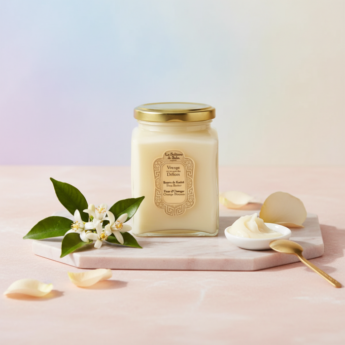Масло Карите «Цветы Апельсина» La Sultane de Saba Voyage Délices Shea Butter Orange Blossom