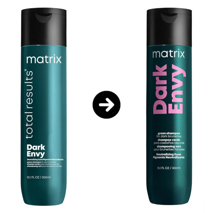 Шампунь для Нейтрализации Нежелательных Красных Полутонов Волос Оттенков Брюнет Matrix Dark Envy Green Shampoo