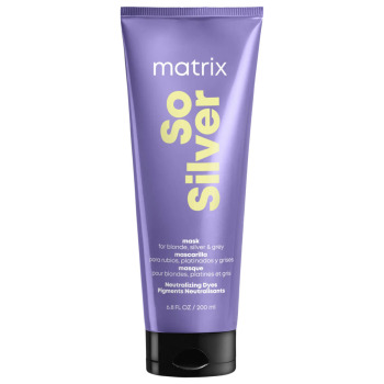 Маска для Нейтрализации Нежелательных Желтых Полутонов Волос Оттенков Блонд Matrix So Silver Mask