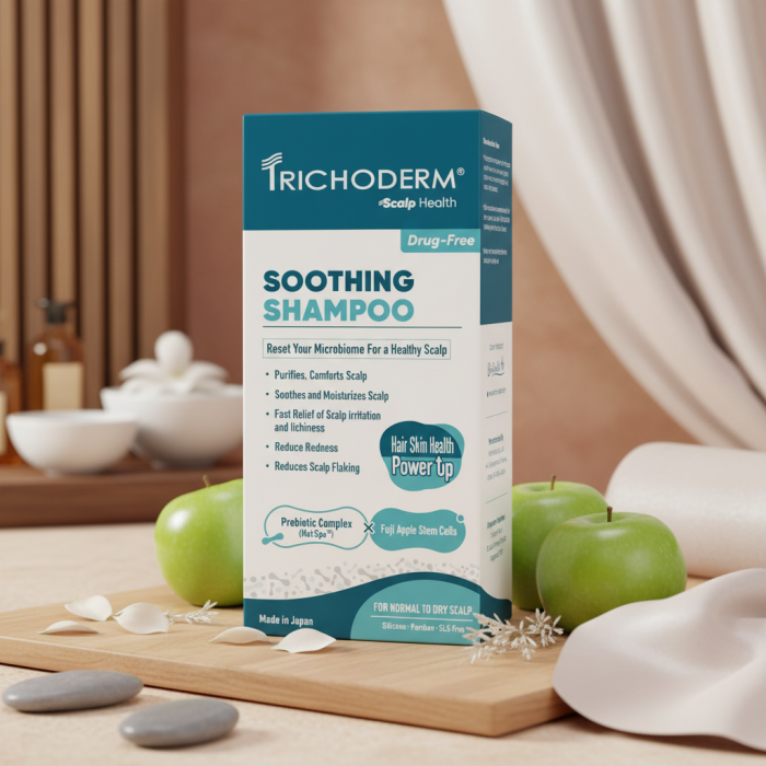 Успокаивающий Шампунь для Нормальной и Сухой Кожи Головы Trichoderm Soothing Shampoo for Normal to Dry Scalp