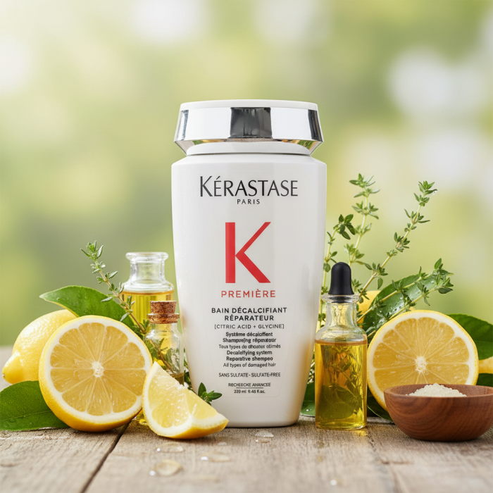 Декальцинирующий Шампунь-Ванна для Восстановления Всех Типов Поврежденных Волос Kerastase Premiere Bain Decalcifiant Reparateur