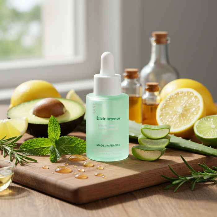 Увлажняющая Сыворотка для Лица с Гиалуроновой Кислотой и Скваланом RARE Paris Élixir Intense Nourishes Facial Serum