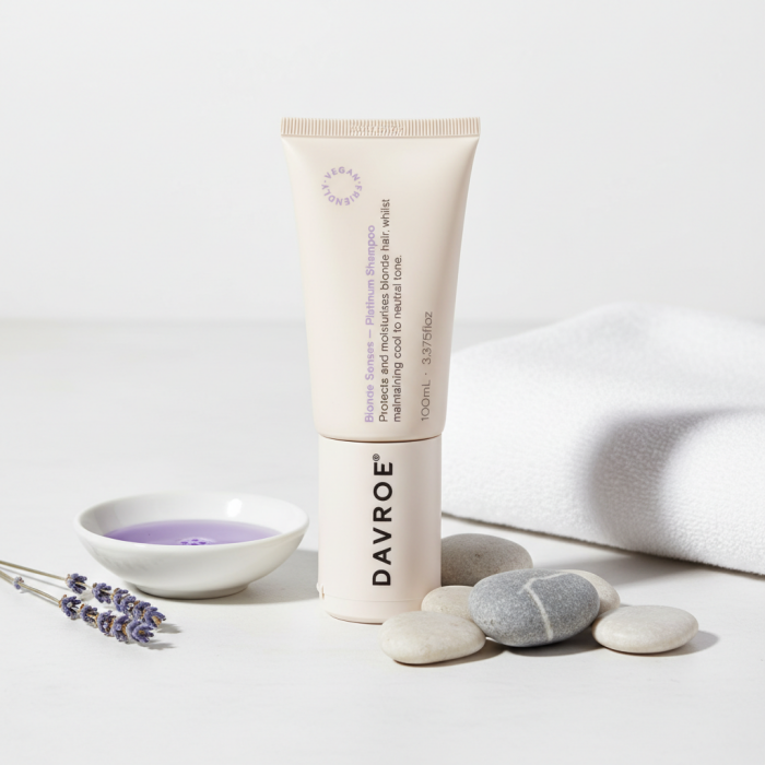 Тонирующий Шампунь для Светлых Волос DAVROE Blonde Senses Platinum Toning Shampoo