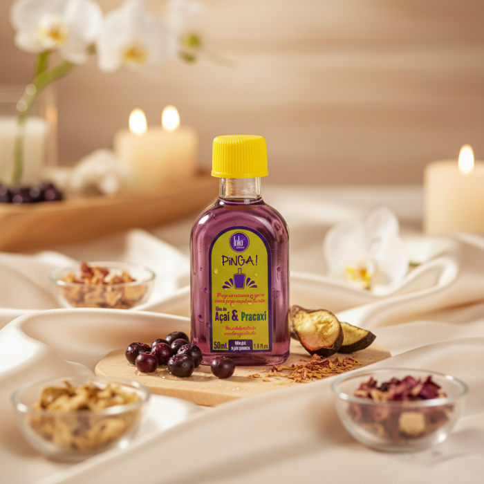 Масло для Волос с Термозащитой и Защитой от УФ Lola Cosmetics Pinga Acai & Pracaxi Oil