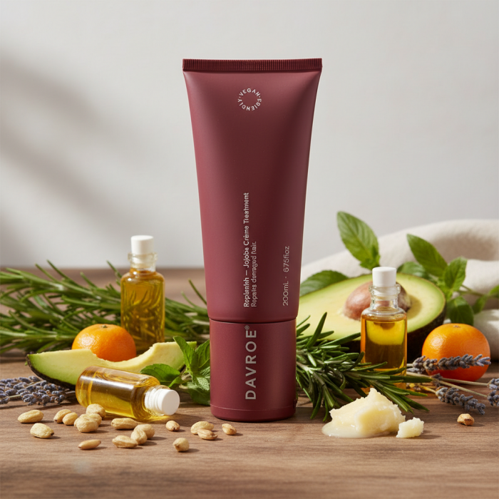 Восстанавливающее Средство для Волос с Маслом Жожоба DAVROE Replenish Jojoba Crème Treatment