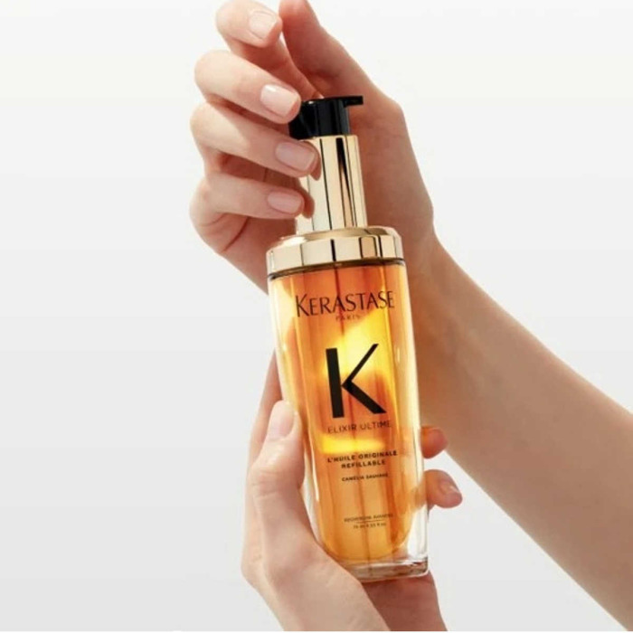 Универсальное Масло-Концентрат для Тусклых Волос Kerastase Elixir Ultime Huile Original Refillable