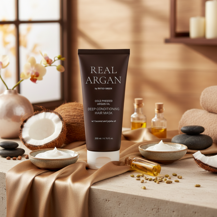 Глубоко Кондиционирующая Маска с Аргановым Маслом Rated Green Real Argan Deep Conditioning Hair