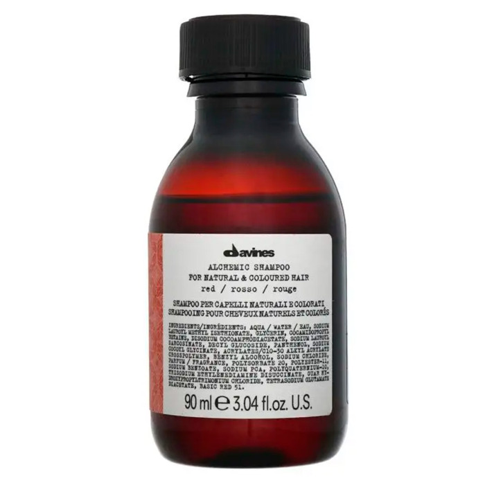 Шампунь с Прямыми Пигментами для Усиления Цвета Волос Красный Davines Alchemic Shampoo Red