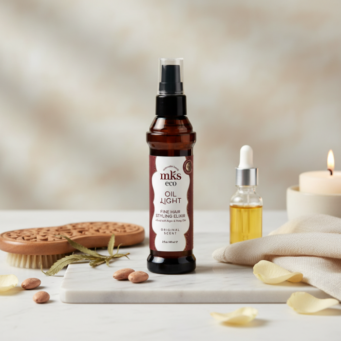 Масло для Тонких Волос MKS-ECO Oil Light Fine Hair Styling Elixir Original Scent