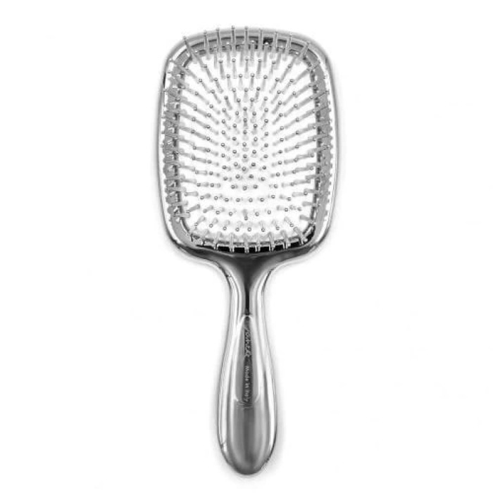 Расческа для Волос с Зеркалом (Серебро) Janeke Hairbrush With Mirror Silver