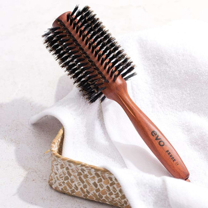 Круглая Щетка для Волос с Натуральной Щетиной Брюс EVO Bruce Natural Bristle Radial Brush 28 мм