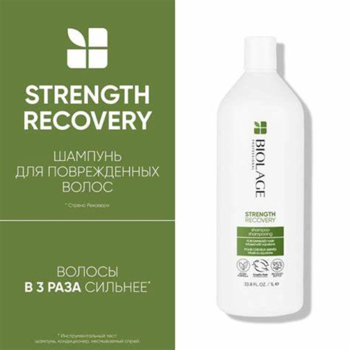 Шампунь для Укрепления Поврежденных Волос BIOLAGE Professional Strenght Recovery Shampoo