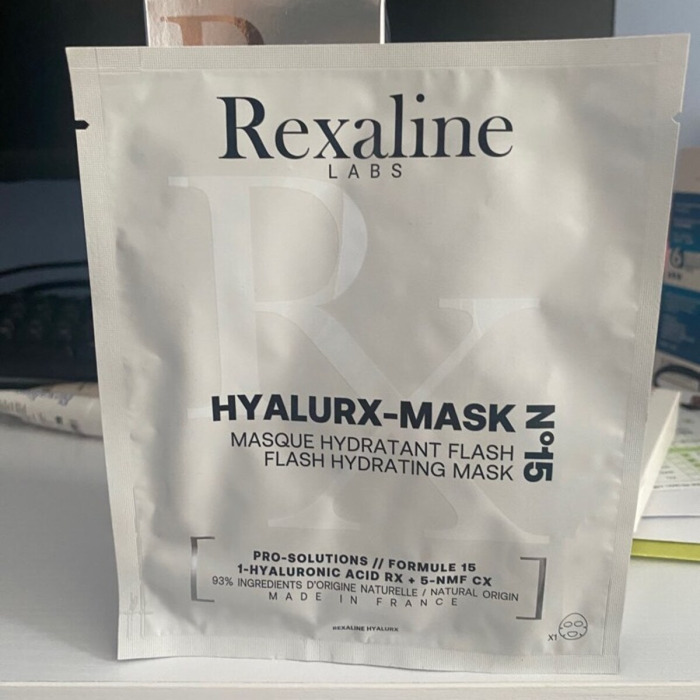 Тканевая Маска для Мгновенного Увлажнения Лица Rexaline HYALURX-MASK N15 Flash Hydrating Mask