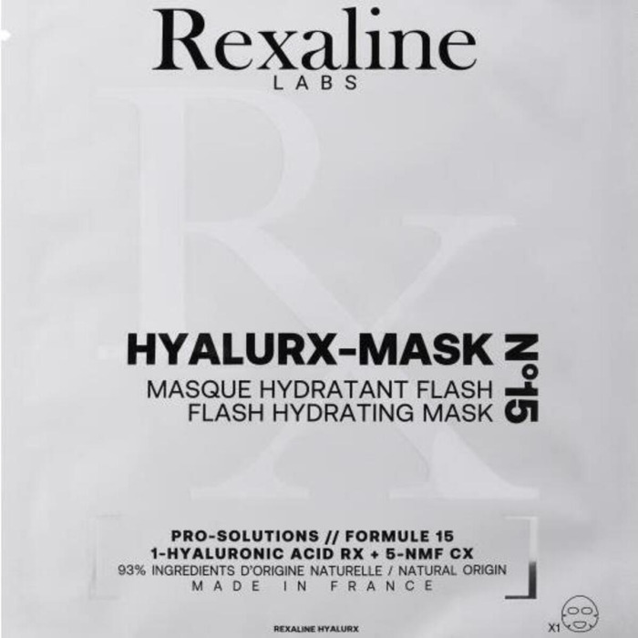 Тканевая Маска для Мгновенного Увлажнения Лица Rexaline HYALURX-MASK N15 Flash Hydrating Mask