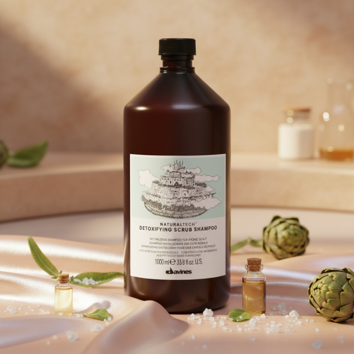 Детоксицирующий Шампунь-Скраб Davines Natural Tech Detoxifying Scrub Shampoo