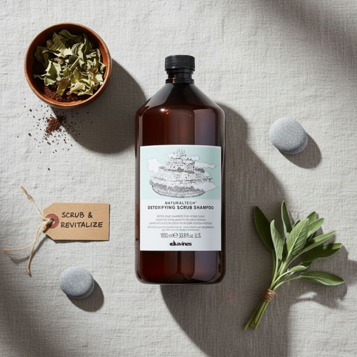 Детоксицирующий Шампунь-Скраб Davines Natural Tech Detoxifying Scrub Shampoo