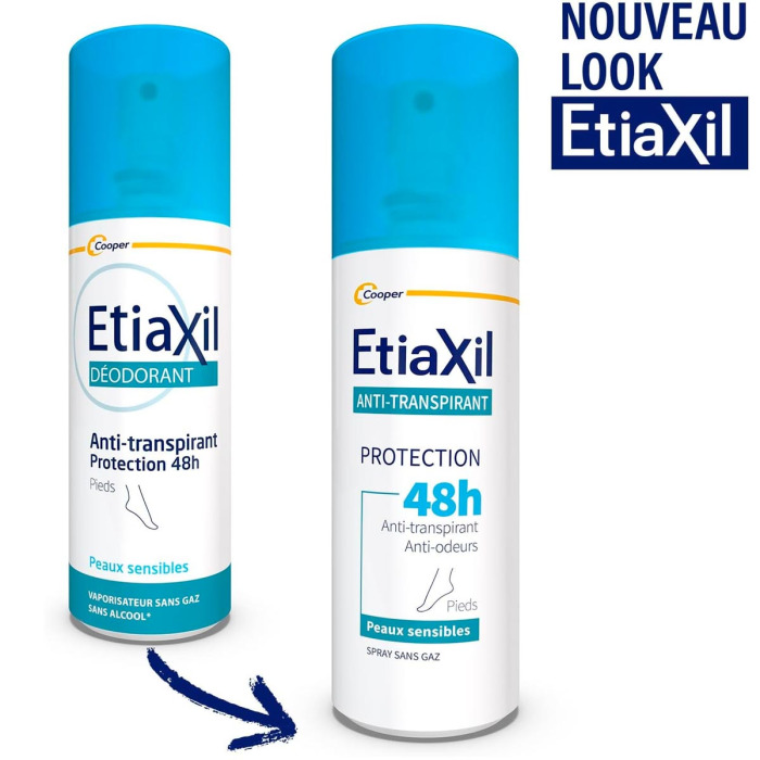 Антиперспирант-Дезодорант Спрей для Ног Etiaxil Antiperspirant Deodorant Protection 48h Foot Spray