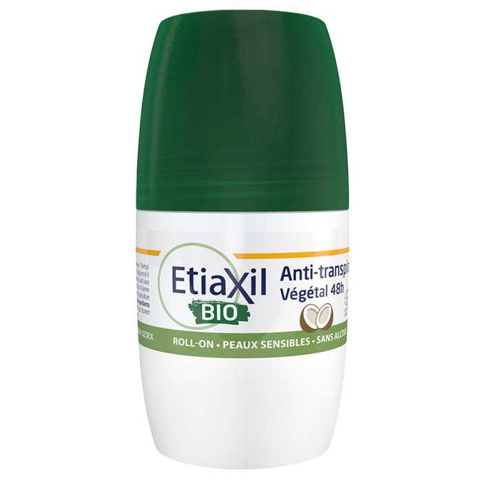 Антиперспирант Органический Шариковый с Ароматом Кокоса Etiaxil Bio Antiperspirant Vegetal Protection 48h Roll-On Сoconut