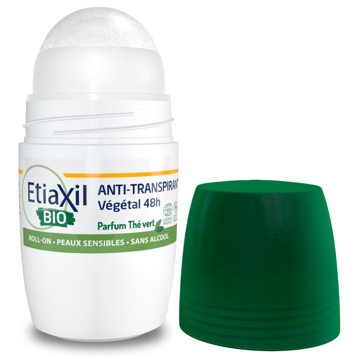 Антиперспирант Органический Шариковый с Ароматом Зеленого Чая Etiaxil Bio Antiperspirant Vegetal Protection 48h Roll-On Green Tea