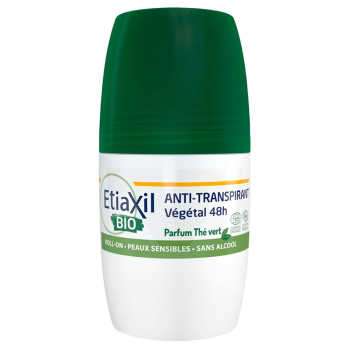 Антиперспирант Органический Шариковый с Ароматом Зеленого Чая Etiaxil Bio Antiperspirant Vegetal Protection 48h Roll-On Green Tea