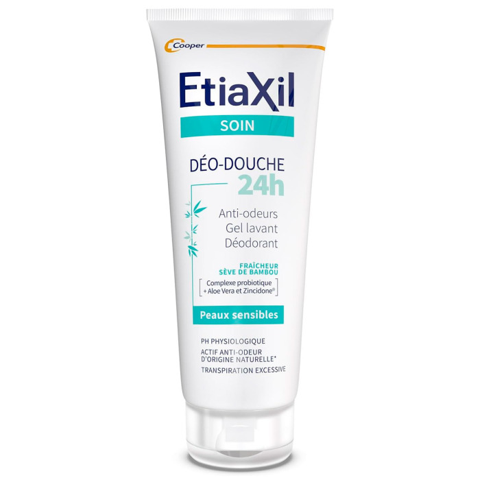 Гель-Дезодорант для Душа с Пробиотиком Бамбуковый Etiaxil Care Deo-Douche Protection 24h Deodorant Shower Gel Bamboo Tube