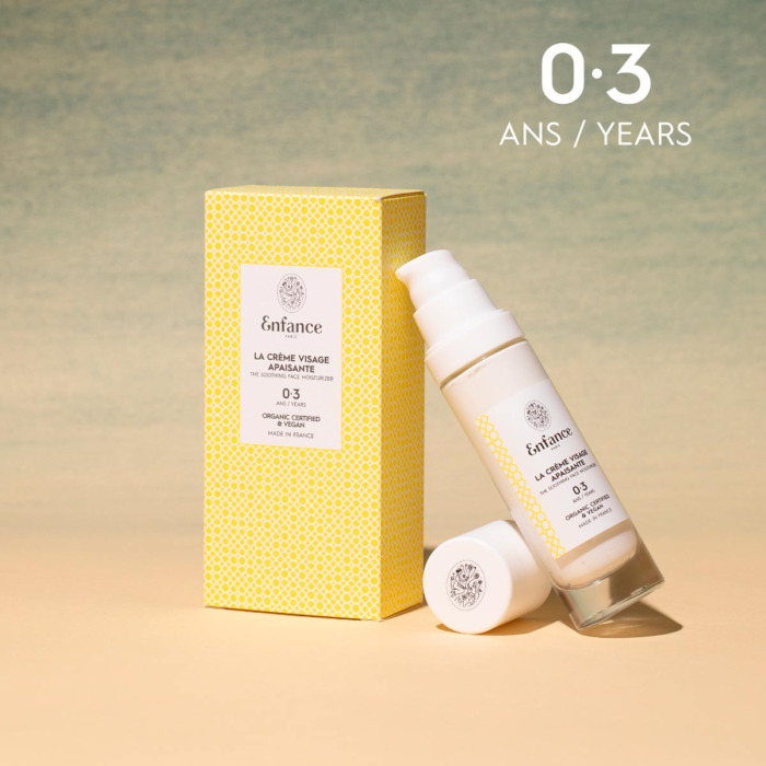 Успокаивающий Крем для Лица для Детей от 0 до 3 Лет Enfance Paris La Crème Visage Apaisante 0-3 Ans The Soothing Face Moisturizer