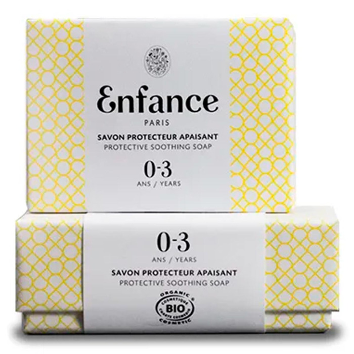 Защитное Успокаивающее Мыло для Детей от 0 до 3 лет Enfance Paris Savon Protecteur Apaisant 0-3 Ans Soothing Soap