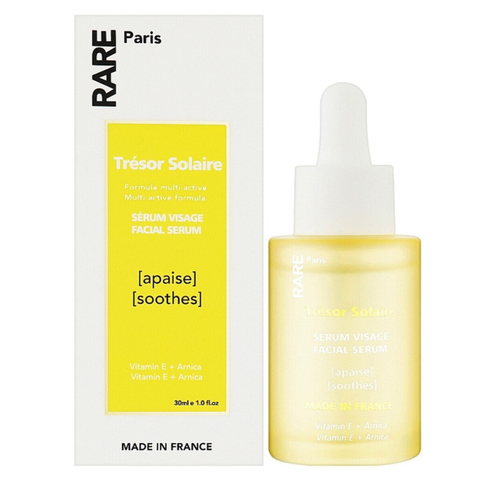 Успокаивающая Сыворотка для Лица с Витамином E и Экстрактом Арники Rare Paris Trésor Solaire Soothing Face Serum