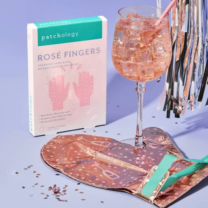 Освежающая Розовая Маска для Рук Patchology Serve Chilled Rosé Fingers Renewing Hand Mask