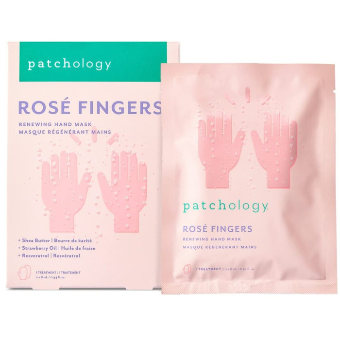 Освежающая Розовая Маска для Рук Patchology Serve Chilled Rosé Fingers Renewing Hand Mask