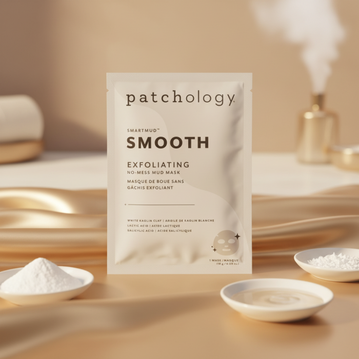 Обновляющая Маска с Кислотами Patchology SmartMud Smooth Exfoliating No-Mess Mud Mask