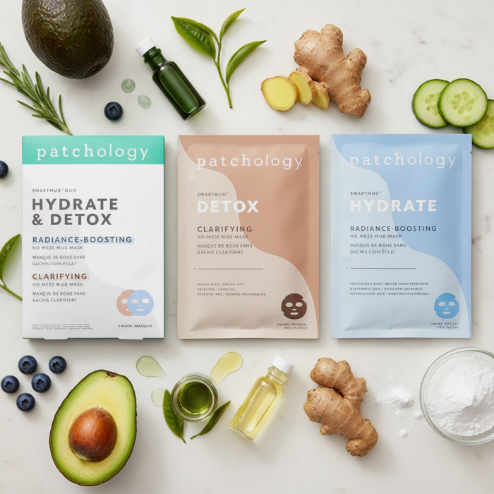 Дуо-Набор Масок для Лица Детокс + Укрепляющая Patchology SmartMud Duo - Detox + Hydrate