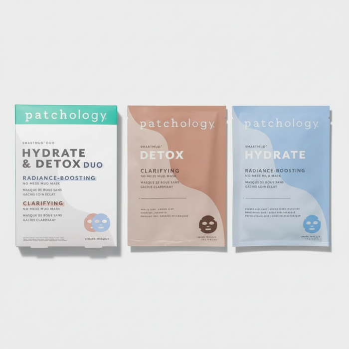 Дуо-Набор Масок для Лица Детокс + Укрепляющая Patchology SmartMud Duo - Detox + Hydrate