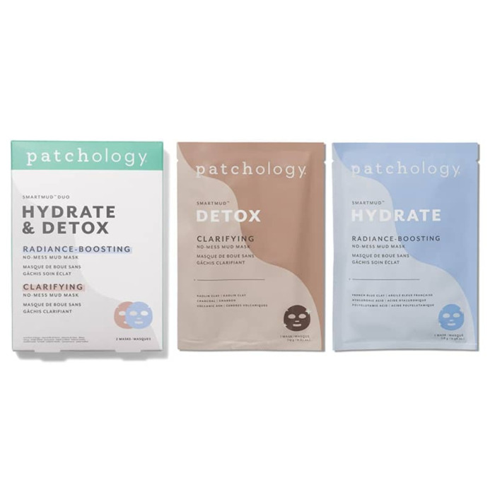 Дуо-Набор Масок для Лица Детокс + Укрепляющая Patchology SmartMud Duo - Detox + Hydrate