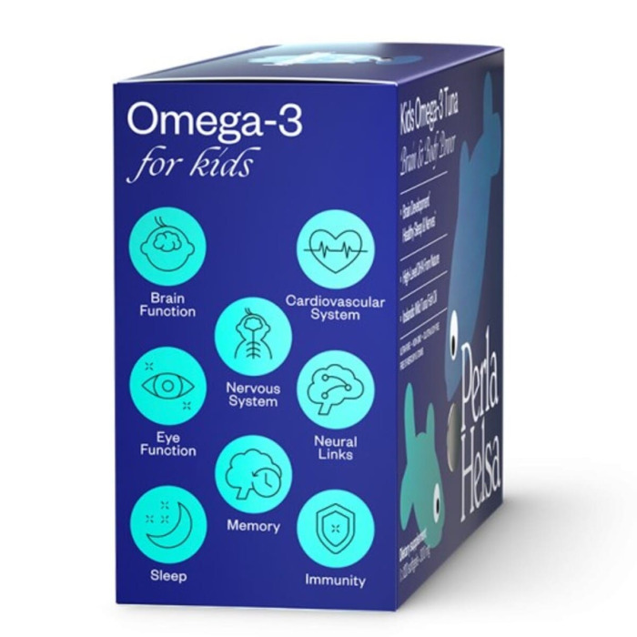 Омега-3 для Детей из Тунца с Высоким Уровнем DHA Perla Helsa Kids Omega-3 Tuna