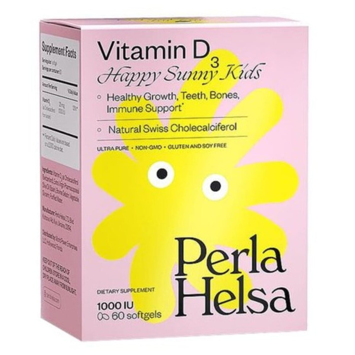 Витамин D3 1000 IU Perla Helsa Vitamin D3 Happy Sunny Kids 