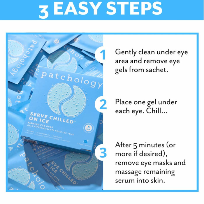 Охлаждающие и Укрепляющие Патчи Patchology Serve Chilled on Ice Eye Gels