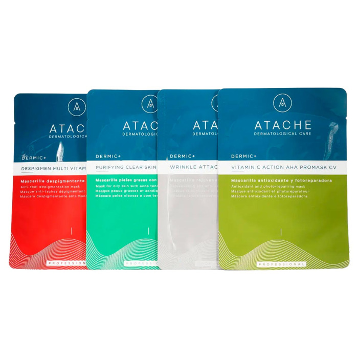 Целлюлозная Маска для Жирной Кожи Лица, Склонной к Акне, ATACHE Purifying Clear Skin Promask Oily SK