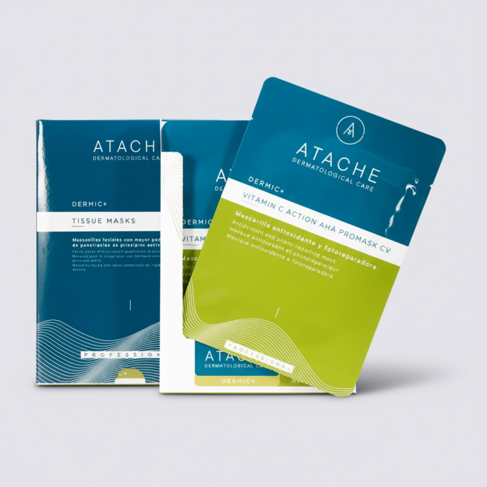 Целлюлозная Антиоксидантная Маска для Лица ATACHE Vitamin C Action AHA Promask CV