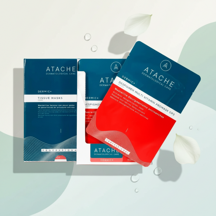 Целлюлозная Осветляющая Маска для Лица ATACHE Despigmen Multi Vitamin Promask DP3