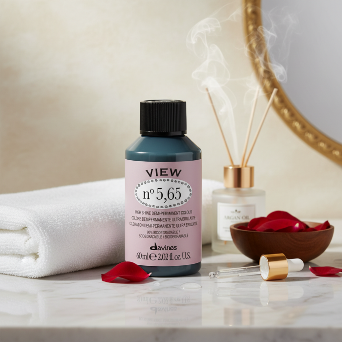 Безаммиачная Демиперманентная Краска для Тонирования Волос Davines View High Shine Demi-Permanent Colour Reds, 60 мл (красные оттенки)