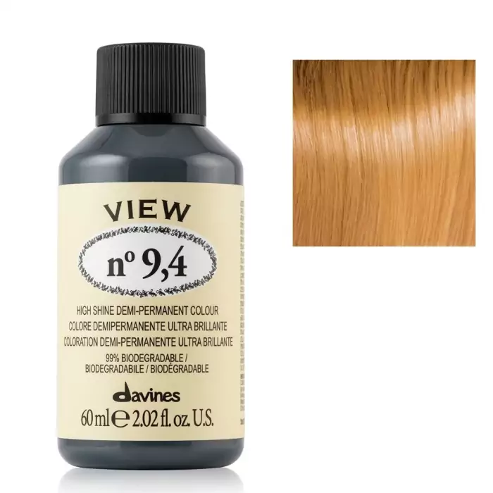Безаммиачная Демиперманентная Краска для Тонирования Волос Davines View High Shine Demi-Permanent Colour Copper, 60 мл (медные оттенки)