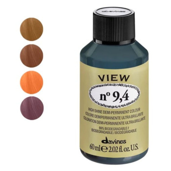 Безаміачна Деміперманентна Фарба для Тонування Волосся Davines View High Shine Demi-Permanent Colour Copper, 60 мл (мідні відтінки)