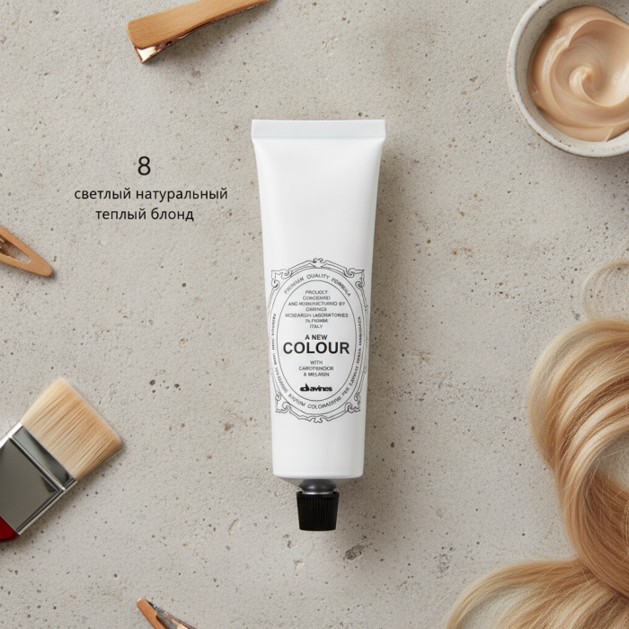 Безаммиачная Крем-Краска Davines A New Colour Warm Naturals, 60 мл (теплые натуральные)